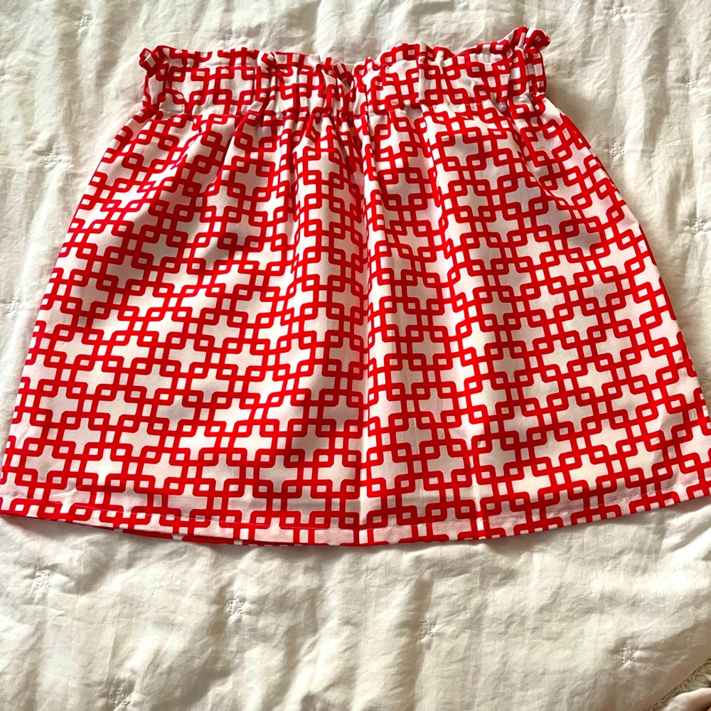 LaRoque Cream and Orange Skirt